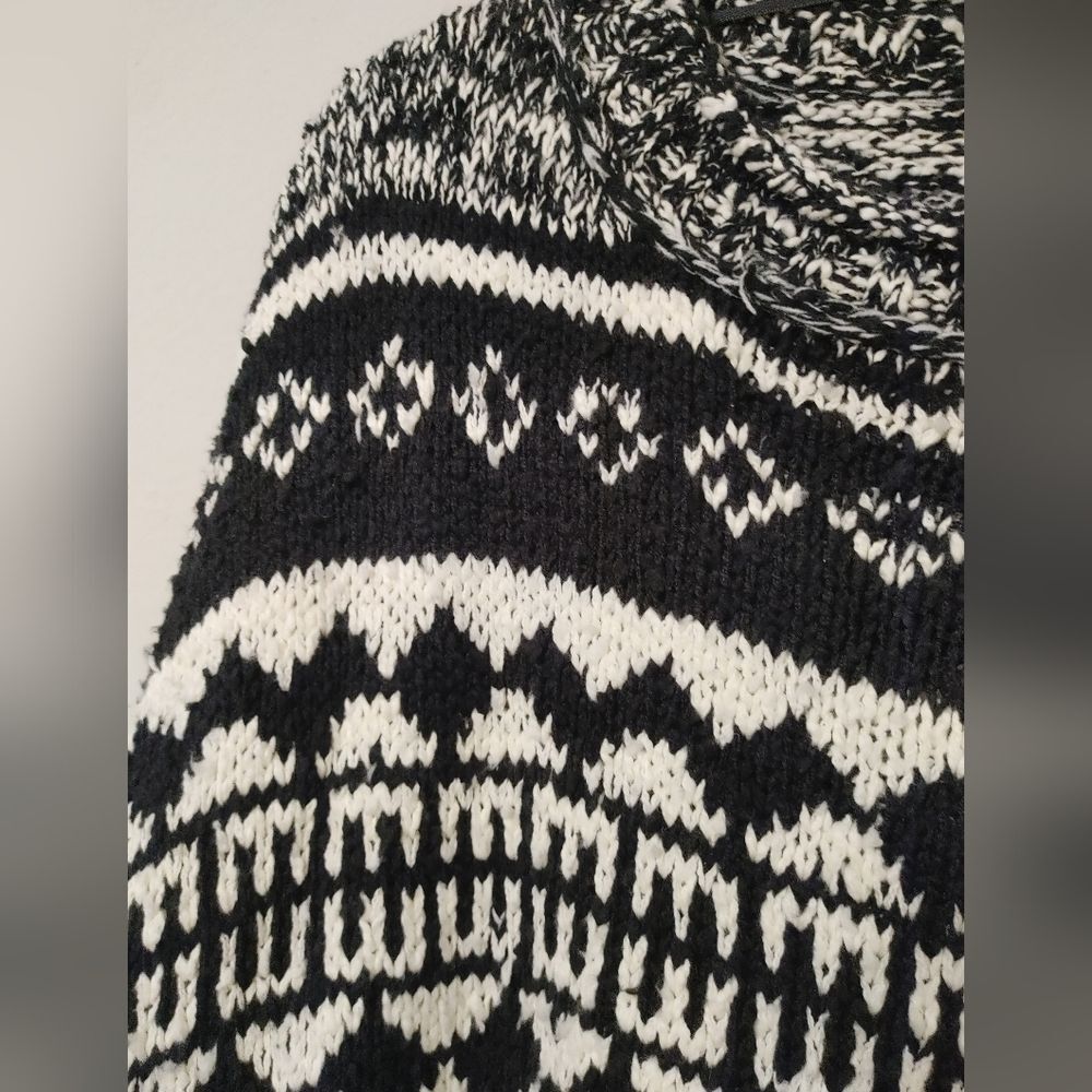 Free People Dani Pattern Sweater in Black Combo - Picture 7 of 10